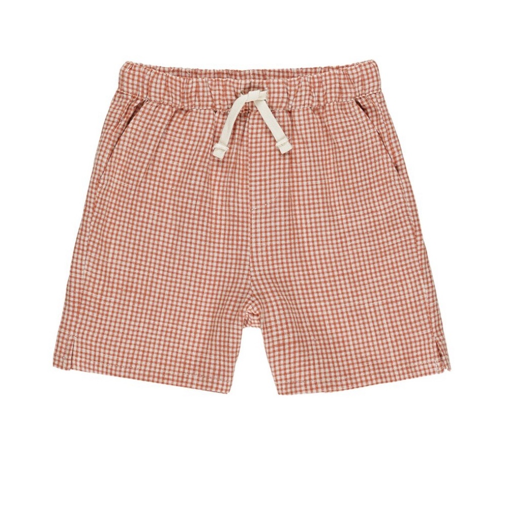 Rylee + Cru Perry short in poppy gingham nwt